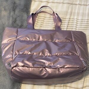 Purple Puffer Travel Bag